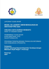 Image of Tugas Akhir MODEL 3D LAUNDRY UMKM MENGGUNAKAN
SKETCHUP PRO 2024 (E-Book)