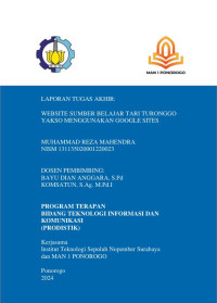 Image of Tugas Akhir WEBSITE SUMBER BELAJAR TARI TURONGGO
YAKSO MENGGUNAKAN GOOGLE SITES (E-Book)