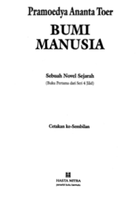 Bumi Manusia (E-Boook)