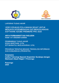 Image of Vidio Edukasi Pola Makan Sehat Untuk Menjaga Keseimbangan Gizi Menggunakan Software Adobe