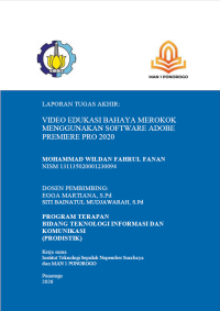 Image of Vidio Edukasi Bahaya Merokok Menggunakan Software Adobe Premiere Pro 2020