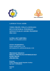 Image of Vidio Profil Wisata Sendang Bulus Bungkal Ponorogo Menggunakan Adobe Premiere Pro 2023