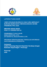 Image of Vidio Edukasi Budidaya dan Cara Merawat Burung Murai Batu Menggunakan Adobe Premiere Pro 2020