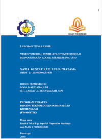 Image of Vidio Tutorial Pembuatan Tempe Kedelai Menggunakan Adobe Premiere Pro 2020
