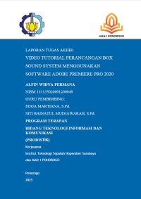 Image of Vidio Tutorial Perancangan Box Sound System Menggunakan Software Adobe Premiere Pro 2020