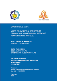 Image of Vidio Edukasi Etika Berinternet dengan Baik Menggunakan Software Adobe Premiere Pro 2020