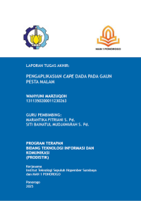 Image of Pengaplikasian Cape Dada Pada Gaun Pesta Malam