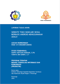 Image of Website Toko Skoncare Seoul Berbasis Android Menggunakan Adalo(E-Book)