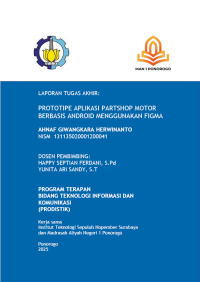 Image of Prototipe Aplikasi Partshop Motor Berbasis Android Menggunakan Figma(E-Book)