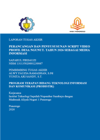 Image of Perancangan dan Penyusunan Script Vidio Profil Desa Ngunut(E-Book)