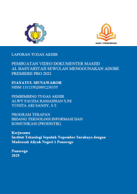 Image of Pembuatan Video Dokumenter Masjid Al Basyariyah Sewulan Menggunakan Adobe(E-Book)