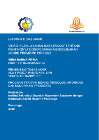 Image of Video Iklan Layanan Masyarakat Tentang Pentingnya Donor Darah Menggunakan Adobe(E-Book)