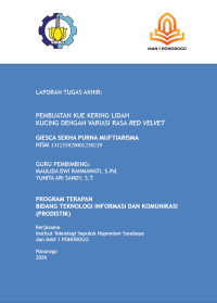 Image of Pembuatan Kue Kering Lidah Kucing Dengan Variasi Rasa Red Velvet(E-Book)