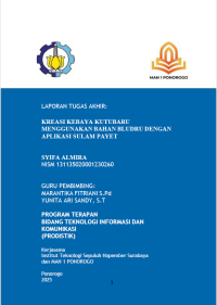 Image of Kreasi Kebaya Kutubaru Menggunakan Bahan Bludru Dengan Aplikasi Sulam Payet(E-Book)