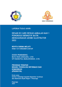Image of Desain ID Card Dewan Ambalan MAN 1 Ponorogo Bermotif Batik(E-Book)