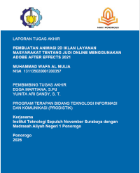 Image of Pembuatan Animasi 2D Iklan Layanan Masyarakat Tentang Judi Online Menggunakan Adobe(E-Book)