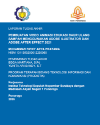Image of Pembuatan Video Animasi Edukasi Daur Ulang Sampah Menggunakan Adobe(E-Book)