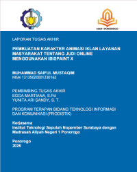 Image of Pembuatan Karakter Animasi Iklan Layanan Masyarakat Tentang Judi Online(E-Book)