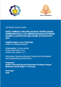 Image of Video Animasi Cara Melakukan Teknik Permainan Bola Voli Menggunakan Adobe(E-Book)