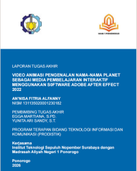 Image of Video Animasi Pengenalan Nama-Nama Planet Sebagai Media Pembelajaran Interaktif(E-Book)
