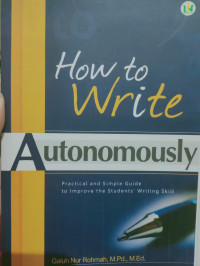 How to write autonomously