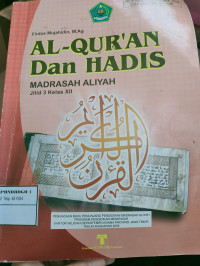 Al-quran dan hadis jilid 3 kelas XII