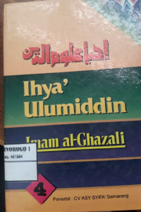 Terjemah Ihya' Ulumiddin Imam Ghazali jilid 4