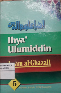 Terjemah ihya' ulumuddin imam Al-Ghazali jilid 5