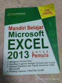 Mandiri belajar microsoft excel 2013 untuk pemula